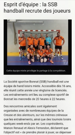 Article du journal du 25 septembre 2026