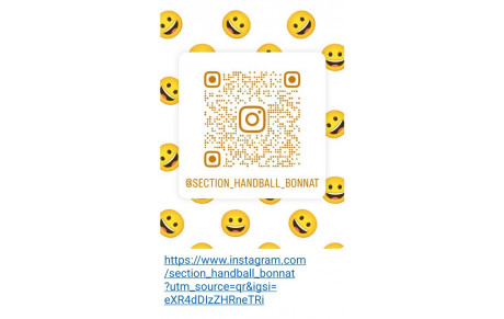 Page Instagram de la Section Handball de Bonnat